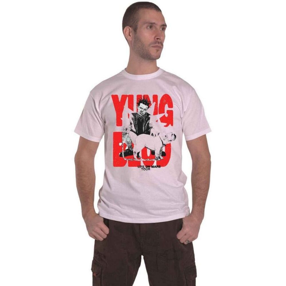 Yungblud Unisex Adult Life On Mars Tour T-Shirt / White